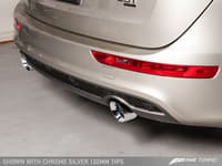 awe tuning 13-17 audi 8r q5 3.0t touring edition exhaust dual outlet chrome silver tips 3015-32050