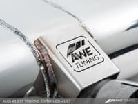 awe tuning 15-20 audi 8v a3 touring edition exhaust - dual outlet chrome silver 90 mm tips 3015-32056