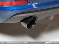 awe tuning 15-20 audi 8v a3 touring edition exhaust - dual outlet diamond black 90 mm tips 3015-32058