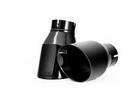 awe tuning 18 audi b9 a5 touring edition exhaust dual outlet - diamond black tips (includes dp) 3015-33090