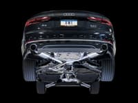 awe tuning 18 audi b9 a5 touring edition exhaust dual outlet - diamond black tips (includes dp) 3015-33090
