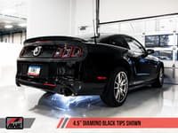 awe tuning 11-14 s197 mustang gt axle-back exhaust - touring edition (diamond black tips) 3015-33094