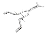 awe tuning 16-22 chevy camaro ss resonated cat-back exhaust - track edition (chrome silver tips - dual outlet) 3015-32100
