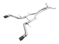 awe tuning 16-22 chevy camaro ss resonated cat-back exhaust - track edition (diamond black tips) 3015-33100
