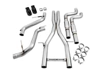 awe tuning 16-22 chevy camaro ss resonated cat-back exhaust - track edition (diamond black tips) 3015-33100