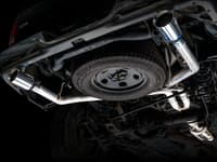 awe tuning 09-21 ram 1500 5.7l (w/o cutout) 0fg dual rear exit cat-back exhaust - chrome silver tips 3015-32101