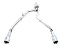 awe tuning 09-21 ram 1500 5.7l (w/o cutout) 0fg dual rear exit cat-back exhaust - chrome silver tips 3015-32101