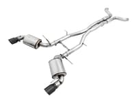 awe tuning 16-22 chevy camaro ss resonated cat-back exhaust - touring edition (diamond black tips) 3015-33102