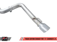 awe tuning 17-22 dodge charger 5.7l track edition exhaust - chrome silver tips 3015-32120