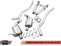 awe tuning 14-21 jeep grand cherokee srt touring edition exhaust - chrome silver tips 3015-32123
