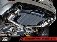 awe tuning 14-21 jeep grand cherokee srt touring edition exhaust - diamond black tips 3015-33121