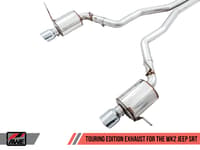 awe tuning 14-21 jeep grand cherokee srt touring edition exhaust - diamond black tips 3015-33121