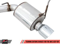 awe tuning 14-21 jeep grand cherokee srt touring edition exhaust - chrome silver tips 3015-32123