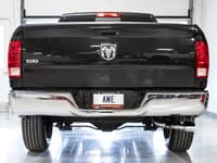 awe tuning 09-18 ram 1500 5.7l (w/o cutouts) 0fg single side exit cat-back exhaust - chrome tips 3015-32304