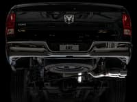 awe tuning 09-18 ram 1500 5.7l (w/o cutout) 0fg single side exit cat-back exhaust - diamond blk tips 3015-33309