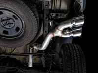 awe tuning 09-18 ram 1500 5.7l (w/o cutout) 0fg single side exit cat-back exhaust - diamond blk tips 3015-33309