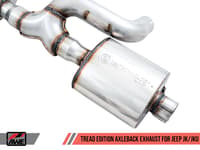 awe tuning 12-18 jeep wrangler jk/jku 3.6l tread edition axle-back dual exhaust - diamond black tips 3015-33003