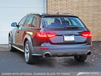 awe tuning 13-16 audi b8.5 all road touring edition exhaust - dual outlet diamond black tips 3015-33018