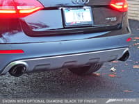 awe tuning 13-16 audi b8.5 all road touring edition exhaust - dual outlet diamond black tips 3015-33018