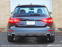 awe tuning 13-16 audi b8.5 all road touring edition exhaust - dual outlet polished silver tips 3015-32016