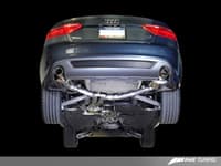 awe tuning 09 audi b8 a4 3.2l touring edition exhaust - dual 88.9mm (3.5in) polished silver tips 3015-32018