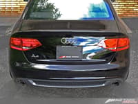 awe tuning 09 audi b8 a4 3.2l touring edition exhaust - dual 88.9mm (3.5in) polished silver tips 3015-32018