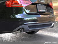 awe tuning 09-16 audi b8 a4 touring edition exhaust - dual outlet polished silver tips 3015-32030
