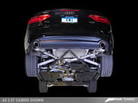 awe tuning 09-17 audi b8 a5 2.0t touring edition exhaust - dual outlet diamond black tips 3015-33026