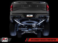 awe tuning 17-20 ford raptor 0 fg performance exhaust system - w/ diamond black tips 3015-33106