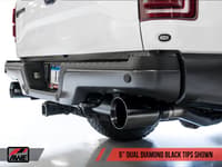 awe tuning 17-20 ford raptor 0 fg performance exhaust system - w/ diamond black tips 3015-33106