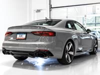 awe tuning 18-19 audi b9 rs5 coupe 2.9l track edition exhaust - diamond black rs-style tips 3015-33110