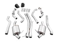 awe tuning 18-19 audi b9 rs 5 2.9l (res.for performance cat) touring edition exhaust w/ diamond black tips 3015-33112