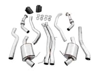 awe tuning 19 audi b9 rs 5 sportback touring edition exhaust-non resonated- diamond black rs style tips 3015-33114