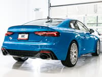 awe tuning 20-22 audi b9.5 rs5 sportback non-resonated touring edition exhaust - rs-style diamond blk tips 3015-33321