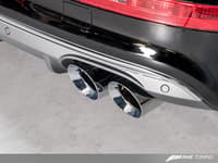 awe tuning 14-17 audi 8r sq5 touring edition exhaust - quad outlet diamond black tips 3015-43056