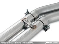 awe tuning 14-18 porsche macan touring edition exhaust system - chrome silver 102mm tips 3015-42068