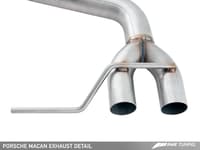 awe tuning 14-18 porsche macan touring edition exhaust system - diamond black 102mm tips 3015-43072