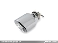 awe tuning 14-18 porsche macan touring edition exhaust system - chrome silver 102mm tips 3015-42068