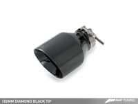 awe tuning 14-18 porsche macan touring edition exhaust system - diamond black 102mm tips 3015-43072