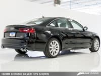 awe tuning 16-18 audi c7.5 a7 3.0t touring edition exhaust - quad outlet chrome silver tips 3015-42070