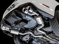 awe tuning 18-22 ford mustang gt (s550) cat-back exhaust - touring edition (quad diamond black tips) 3015-43106