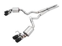 awe tuning 18-22 ford mustang gt (s550) cat-back exhaust - touring edition (quad diamond black tips) 3015-43106