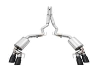awe tuning 18-22 ford mustang gt (s550) cat-back exhaust - touring edition (quad diamond black tips) 3015-43106