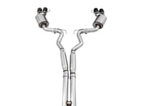 awe tuning 18-22 ford mustang gt (s550) cat-back exhaust - touring edition (quad diamond black tips) 3015-43106