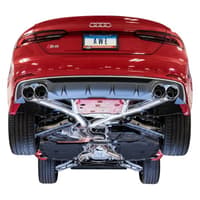 awe tuning 18-21 audi b9 s5 coupe 3.0t track exhaust (resonated for perf. dp) 90mm - chrome silver tips 3015-42116