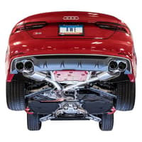 awe tuning 18-21 audi b9 s5 coupe 3.0t touring exhaust (resonated for perf. dp) 90mm - diamond blk tips 3015-43128