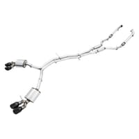 awe tuning 18-21 audi b9 s5 sportback 3.0t touring exhaust (res. for perf. dp) 102mm - chrome silver tips 3015-42130