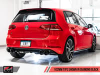 awe tuning 15-17 volkswagen golf r mk7 switchpath exhaust w/diamond black tips 102mm 3025-43068