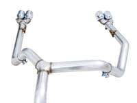 awe tuning 19-22 4th gen gm 1500 5.3l 0fg catback split rear exit (w/ bumper cutouts) - quad chrome tips 3015-42201