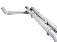 awe tuning 19-22 4th gen gm 1500 6.2l 0fg catback split rear exit (w/ bumper cutouts) - quad diamond tips 3015-43204